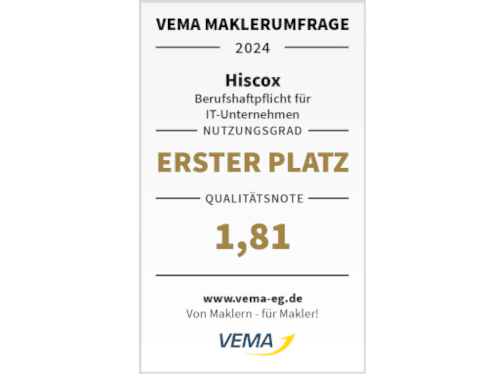 vema maklerumfrage 2024 it unternehmen hiscox