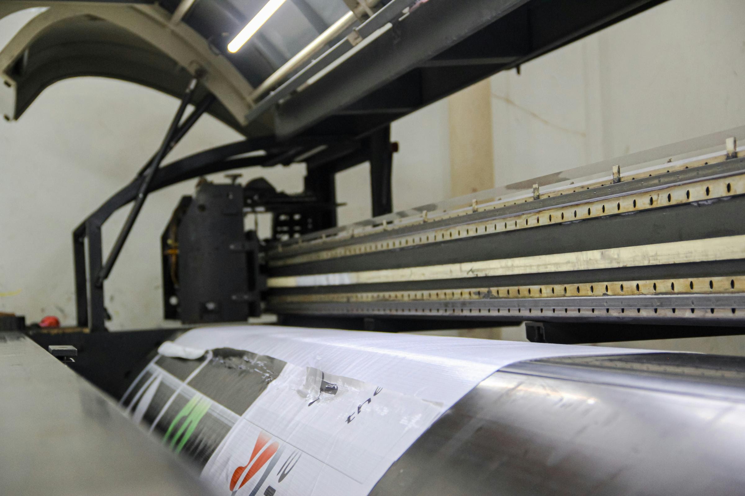 Druck eines Hochglanzmagazins in einer Druckerei