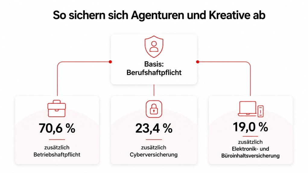 Überblick über die Versicherungsauswahl von Werbeagenturen