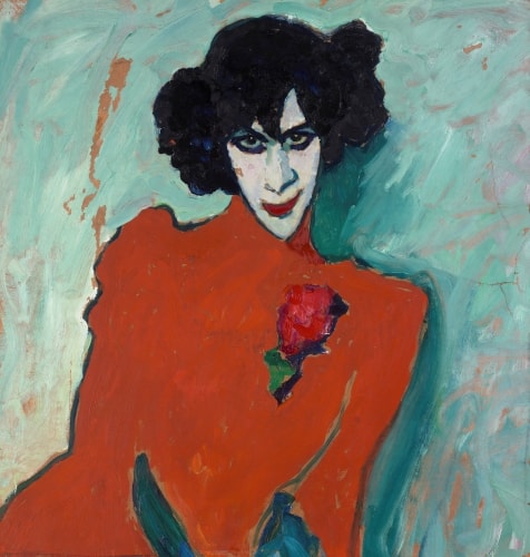Bildnis des Tänzers Alexander Sacharoff (1909) von Alexej von Jawlensky, expressionistisches Porträt